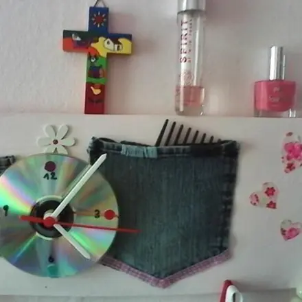 CD Uhr basteln