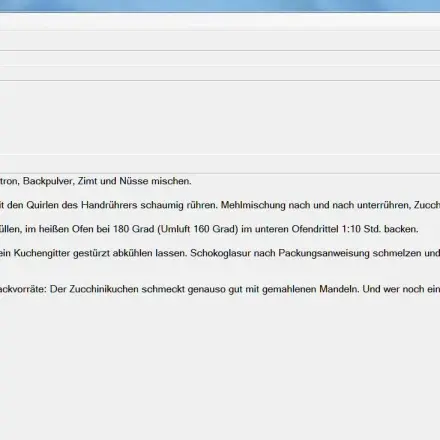 Gratis-Tool "Kochbuch" für Windows