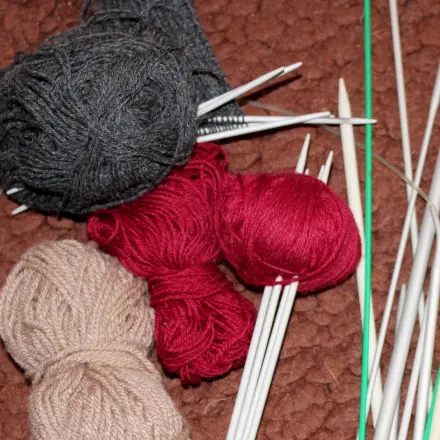 Stricknadeln rutschen wieder