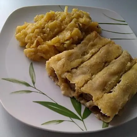 Cannelloni mit Champignons-Hackfleischfüllung