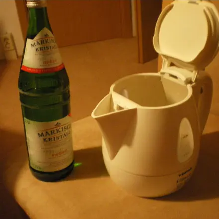 Sprudel gegen Kalk im Wasserkocher