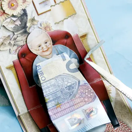 Geldgeschenke-Glückwunschkarte basteln