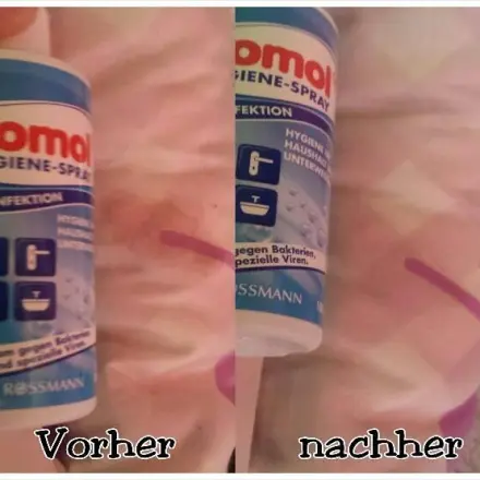 Kakaofleck auf Decke