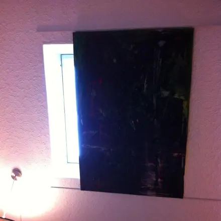 Dachfenster mit Leinwandbild selbst verdunkeln