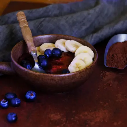 Bananen-Carob-Dattel-Creme