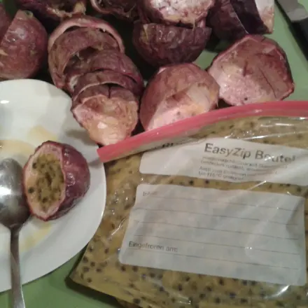 Maraquia / Passionsfrucht einfrieren