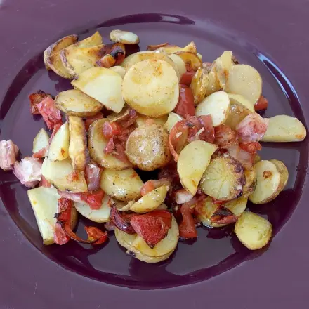 Kartoffeln vom Backblech