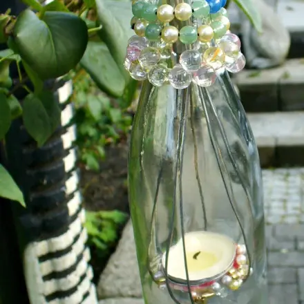 Hängendes Windlicht basteln