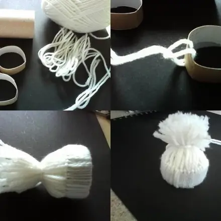 Kleine Wollmützen zum Dekorieren und Aufhängen