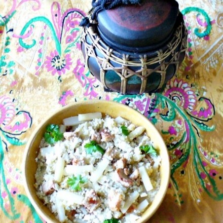 Couscous Salat mit Huhn und Feta