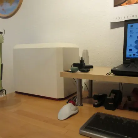 Nähmaschine jederzeit einsetzbar und griffbereit