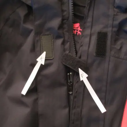 Schals verhaken nicht am Klettband