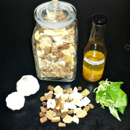 Croutons selber machen auf Vorrat
