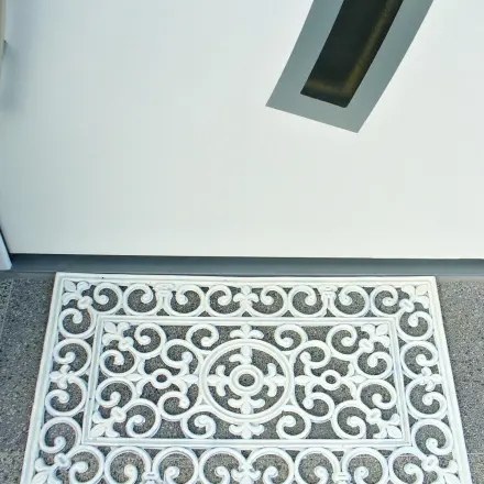 Gummifußmatte verschönern