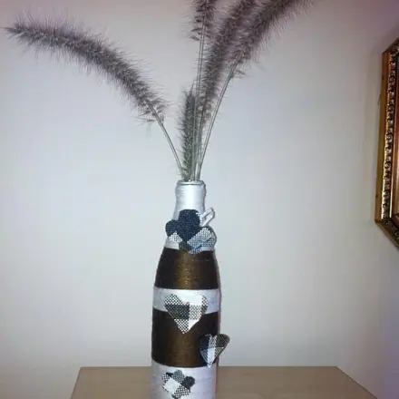 Blumenvase oder Deko Flasche herstellen