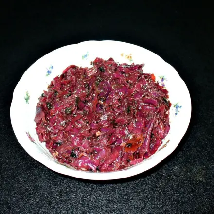 Gewürzrotkohl mit Granatapfelsirup