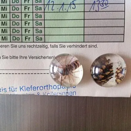 Glasnuggets als Kühlschrankmagnet