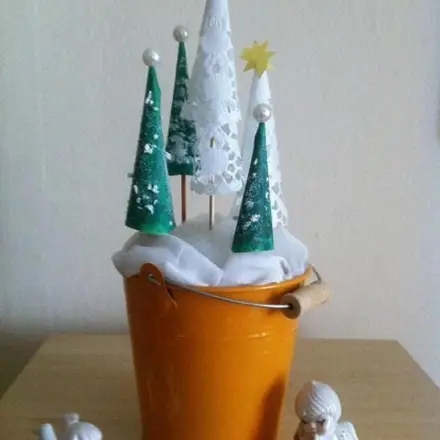 Weihnachtsbäume als Deko