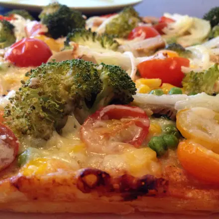 Gemüse-Blätterteigkuchen - vegetarisch