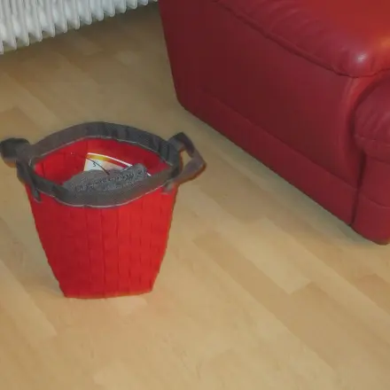 Baumarkt: Weihnachtlicher Korb wird zum Handarbeitskorb