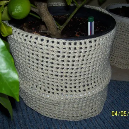 Manschette für Kübel oder Blumentöpfe