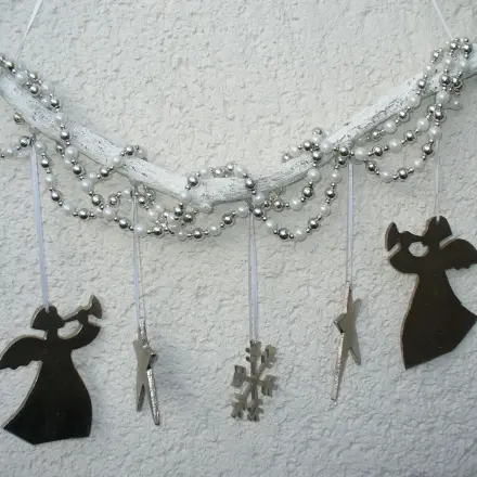 Weihnachtliche Fenster-/Türdekoration