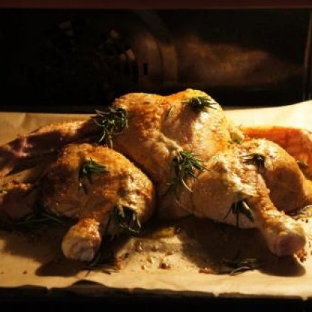 Huhn gleichmäßig knusprig und einfacher zu portionieren