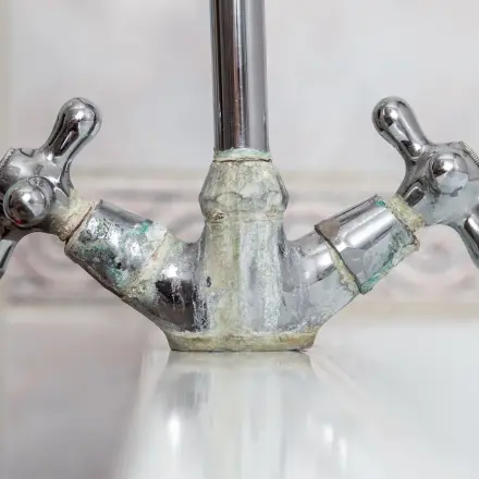 Verkalkten Wasserhahn reinigen