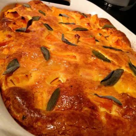 Eierauflauf mit Süßkartoffeln - ein tolles vegetarisches Gericht