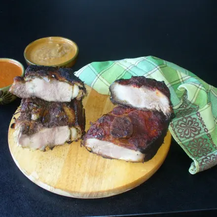 Schulterbraten auf zweierlei Art im Bratschlauch