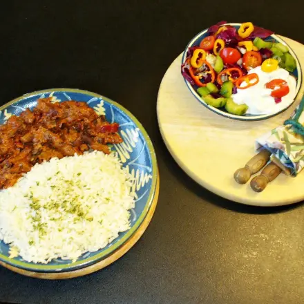 Hähnchengyros mit pikanter Ouzo-Note