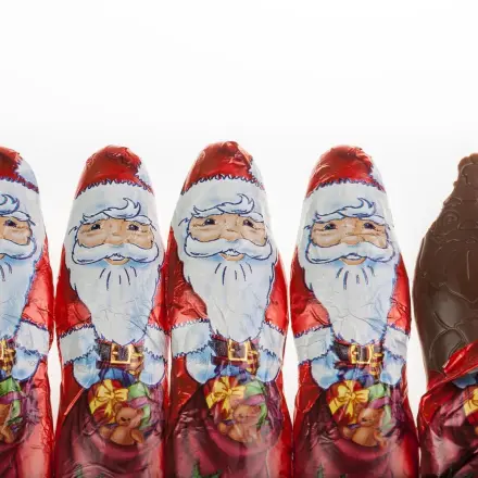Schokoweihnachtsmänner weiter verwenden