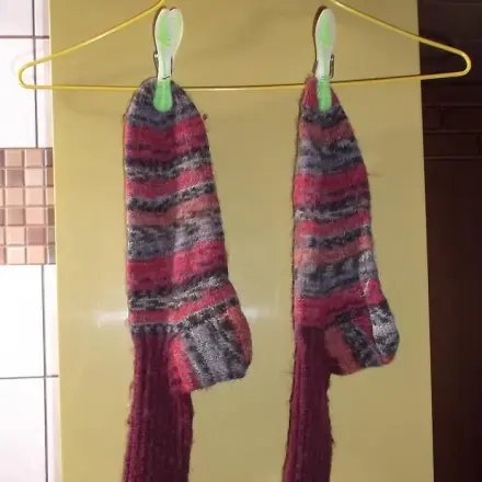 Socken aufhängen