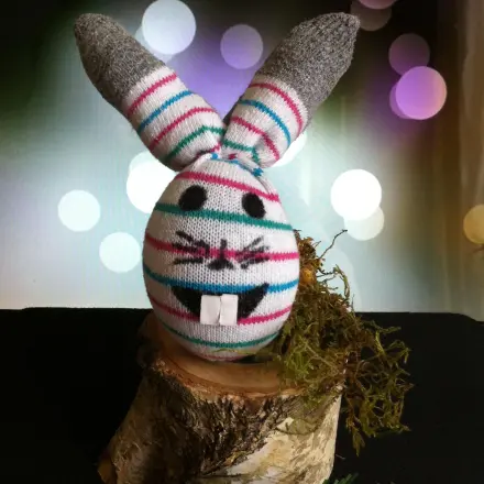 Osterdeko - lustiger Sockenhase