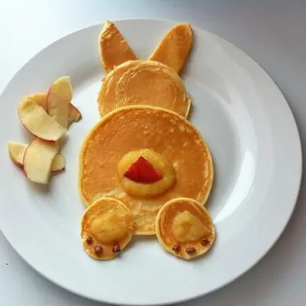 Pfannkuchen-Hase für Kinder