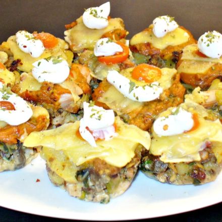 Resteessen aus der Muffinform