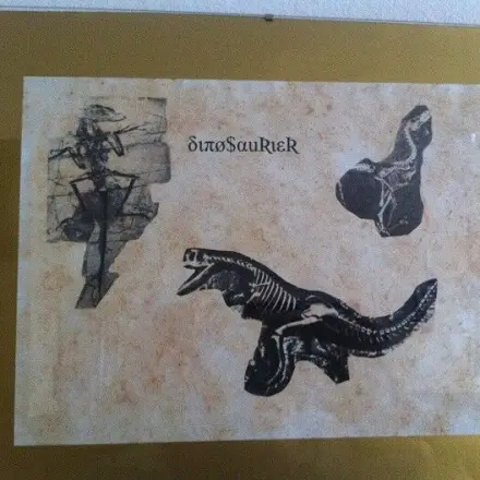 Dinosaurier Bild im "Old Look" selber machen