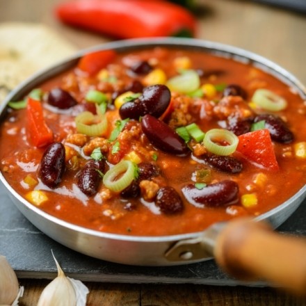 Chili sin carne - veganes schnelles und einfaches Chili
