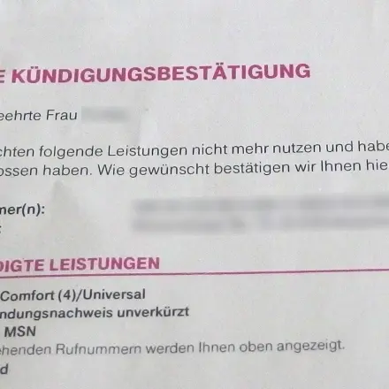 Kündigungen bei Telefonanbietern etc.