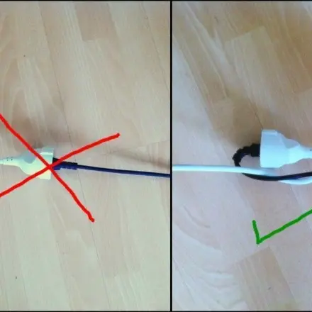 Kabel vor dem Herausreißen schützen