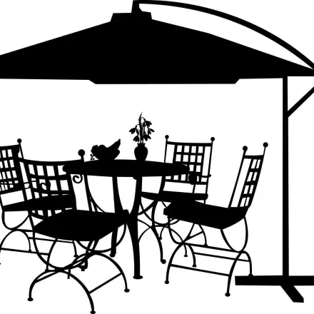 Ausgeblichenen Ampelschirm / Sonnenschirm auffrischen