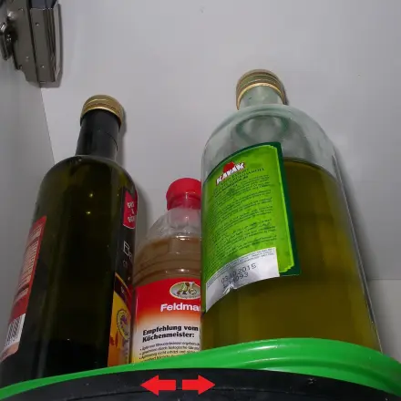 Hohe Küchenschränke optimal nutzen