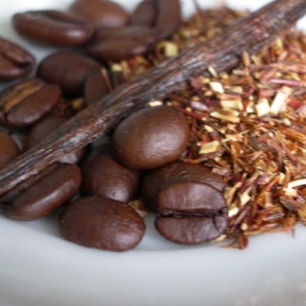 (Eis-)Kaffeemix mit Rotbusch-Vanille (zuckerfrei)