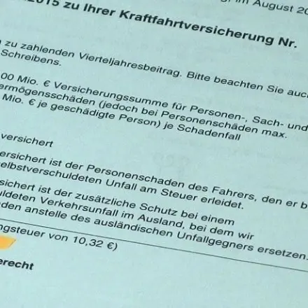 Keine böse Überraschung mehr, wenn die Versicherung fällig wird