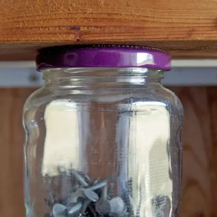 Aufbewahren von Kleinteilen