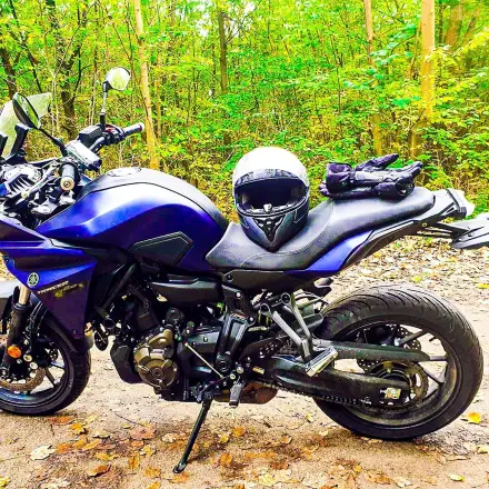 Motorradkette mit Petroleum reinigen