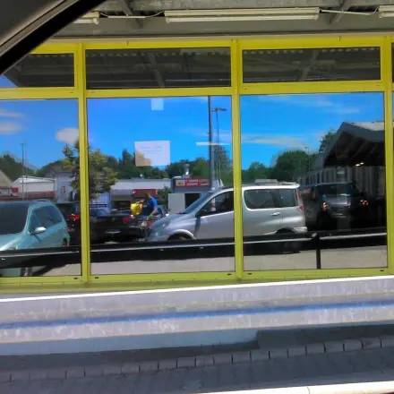 Schaufenster als Einparkhilfe