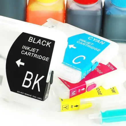 Eingetrocknete Druckerpatronen