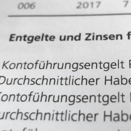 Lohnsteuerjahresausgleich - Kontoführungsgebühren