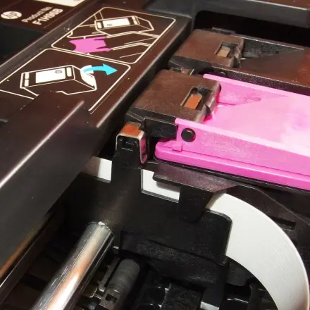 Druckkopf mit Spiritus reinigen